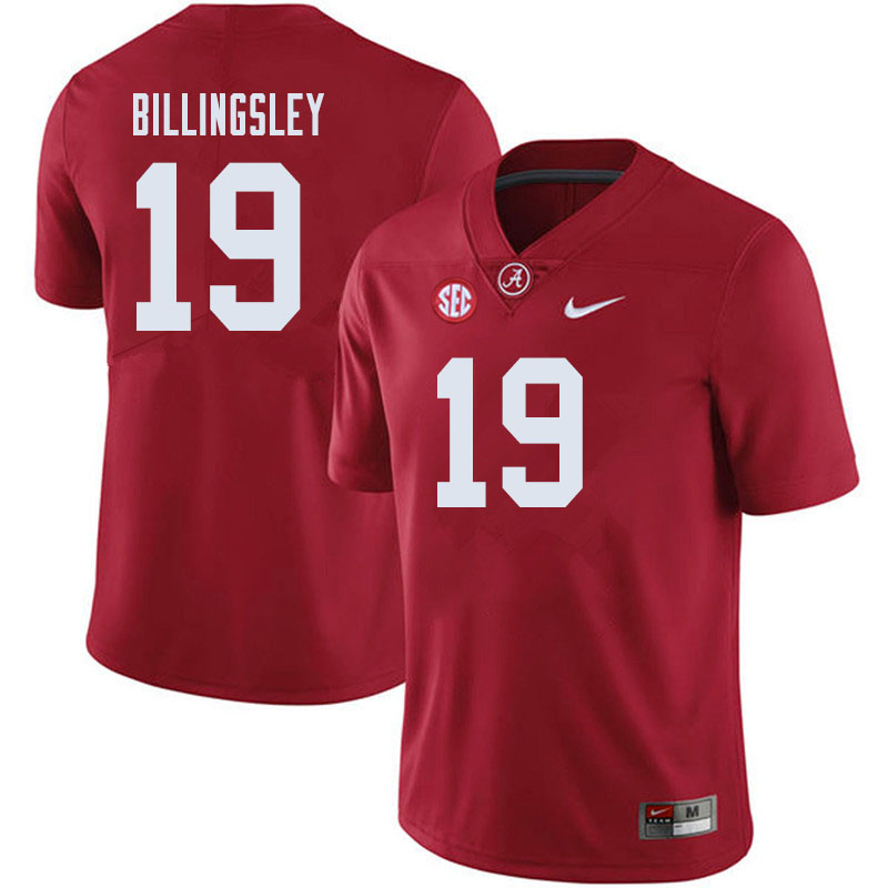 Men #19 Jahleel Billingsley Alabama Crimson Tide College Football Jerseys Sale-Crimson